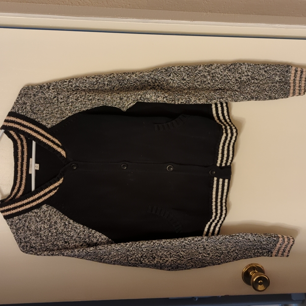 BP varsity baseball knit cardigan